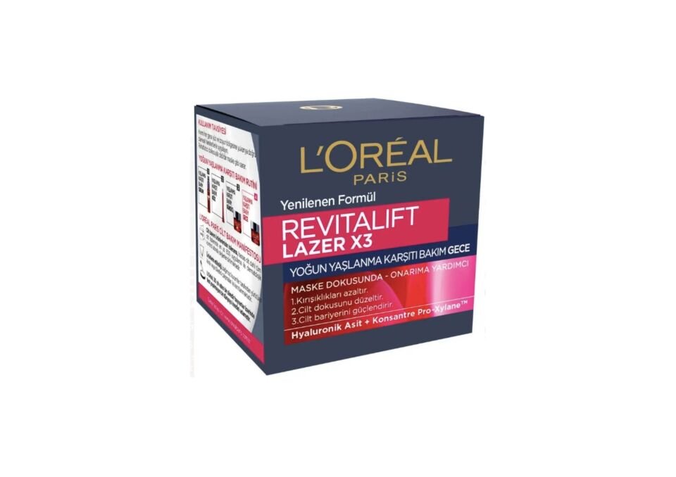 Loreal Paris Revitalift Lazer X3 Gece Kremi 50ml